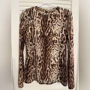 I.N.C. Animal print L/S top